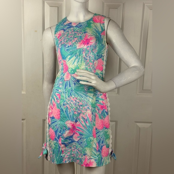 Lilly Pulitzer Mila Stretch Shift Pink Dress - Size 00 - Picture 14 of 17